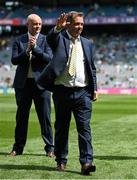 17 July 2022; Davy Fitgerald of the Clare 1995 & 1997 All-Ireland winning Jubilee teams as the team are honoured before the GAA Hurling All-Ireland Senior Championship Final match between Kilkenny and Limerick at Croke Park in Dublin. Photo by Seb Daly/Sportsfile