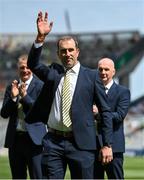 17 July 2022; Seánie McMahon of the Clare 1995 & 1997 All-Ireland winning Jubilee teams as the team are honoured before the GAA Hurling All-Ireland Senior Championship Final match between Kilkenny and Limerick at Croke Park in Dublin. Photo by Seb Daly/Sportsfile