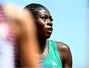 17 July 2022; Rhasidat Adeleke of Ireland after finishing second in her women's 400m heat during day three of the World Athletics Championships at Hayward Field in Eugene, Oregon, USA. Photo by Sam Barnes/Sportsfile