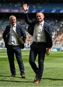 17 July 2022; Andrew Whelan of the Clare 1995 & 1997 All-Ireland winning Jubilee teams as the team are honoured before the GAA Hurling All-Ireland Senior Championship Final match between Kilkenny and Limerick at Croke Park in Dublin. Photo by Seb Daly/Sportsfile