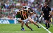 17 July 2022; Mikey Butler of Kilkenny in action against Graeme Mulcahy of Limerick during the GAA Hurling All-Ireland Senior Championship Final match between Kilkenny and Limerick at Croke Park in Dublin. Photo by Seb Daly/Sportsfile