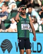 17 July 2022; Thomas Barr of Ireland before his men's 400m hurdles semi-final during day three of the World Athletics Championships at Hayward Field in Eugene, Oregon, USA. Photo by Sam Barnes/Sportsfile