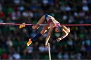17 July 2022; Sandi Morris of USA competes in the women's pole vault final during day three of the World Athletics Championships at Hayward Field in Eugene, Oregon, USA. Photo by Sam Barnes/Sportsfile
