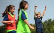 18 July 2022; Republic of Ireland women's team manager Vera Pauw during a visit to the INTERSPORT Elverys FAI Summer Soccer Schools Camp at PRL Park in Greenogue, Dublin. Photo by Stephen McCarthy/Sportsfile