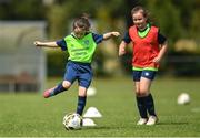 18 July 2022; Robyn Larkin during a game hosted by Republic of Ireland women's team manager Vera Pauw on her visit to the INTERSPORT Elverys FAI Summer Soccer Schools Camp at PRL Park in Greenogue, Dublin. Photo by Stephen McCarthy/Sportsfile