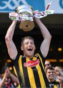 10 July 2022; Mick Malone of Kilkenny lifts the cup the GAA Football All-Ireland Junior Championship Final match between Kilkenny and New York at Croke Park in Dublin. Photo by Ray McManus/Sportsfile