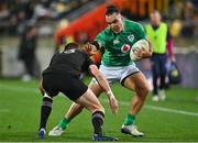 16 July 2022; James Lowe of Ireland in action against Jordie Barrett of New Zealand during the Steinlager Series match between the New Zealand and Ireland at Sky Stadium in Wellington, New Zealand. Photo by Brendan Moran/Sportsfile