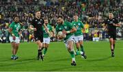 16 July 2022; Robbie Henshaw of Ireland runs in to score his side's third try during the Steinlager Series match between the New Zealand and Ireland at Sky Stadium in Wellington, New Zealand. Photo by Brendan Moran/Sportsfile