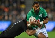 16 July 2022; Bundee Aki of Ireland is tackled by Ardie Savea of New Zealand during the Steinlager Series match between the New Zealand and Ireland at Sky Stadium in Wellington, New Zealand. Photo by Brendan Moran/Sportsfile