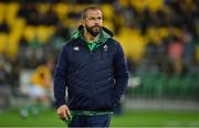 16 July 2022; Ireland head coach Andy Farrell before the Steinlager Series match between the New Zealand and Ireland at Sky Stadium in Wellington, New Zealand. Photo by Brendan Moran/Sportsfile