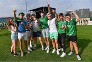18 July 2022; Limerick supporters during the homecoming celebrations of the All-Ireland Senior Hurling Champions Limerick at TUS Gaelic Grounds in Limerick. Photo by Piaras Ó Mídheach/Sportsfile