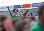 18 July 2022; A supporter during the homecoming celebrations of the All-Ireland Senior Hurling Champions Limerick at TUS Gaelic Grounds in Limerick. Photo by Piaras Ó Mídheach/Sportsfile