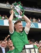 17 July 2022; William O'Donoghue of Limerick lifts the Liam MacCarthy Cup after the GAA Hurling All-Ireland Senior Championship Final match between Kilkenny and Limerick at Croke Park in Dublin. Photo by Ray McManus/Sportsfile