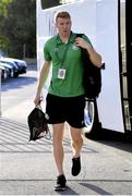 19 July 2022; Rory Gaffney of Shamrock Rovers arrives before the UEFA Champions League 2022/23 Second Qualifying Round First Leg match between Ludogorets and Shamrock Rovers at Huvepharma Arena in Razgrad, Bulgaria. Photo by Alex Nicodim/Sportsfile