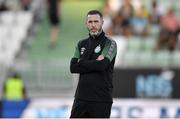 19 July 2022; Shamrock Rovers manager Stephen Bradley before the UEFA Champions League 2022/23 Second Qualifying Round First Leg match between Ludogorets and Shamrock Rovers at Huvepharma Arena in Razgrad, Bulgaria. Photo by Alex Nicodim/Sportsfile