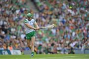 17 July 2022; Limerick goalkeeper Nickie Quaid during the GAA Hurling All-Ireland Senior Championship Final match between Kilkenny and Limerick at Croke Park in Dublin. Photo by Stephen McCarthy/Sportsfile