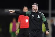 19 July 2022; Shamrock Rovers manager Stephen Bradley during the UEFA Champions League 2022/23 Second Qualifying Round First Leg match between Ludogorets and Shamrock Rovers at Huvepharma Arena in Razgrad, Bulgaria. Photo by Alex Nicodim/Sportsfile