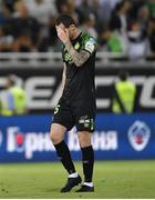 19 July 2022; Chris McCann of Shamrock Rovers after the UEFA Champions League 2022/23 Second Qualifying Round First Leg match between Ludogorets and Shamrock Rovers at Huvepharma Arena in Razgrad, Bulgaria. Photo by Alex Nicodim/Sportsfile
