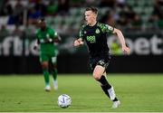 19 July 2022; Andy Lyons of Shamrock Rovers during the UEFA Champions League 2022/23 Second Qualifying Round First Leg match between Ludogorets and Shamrock Rovers at Huvepharma Arena in Razgrad, Bulgaria. Photo by Alex Nicodim/Sportsfile