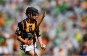 17 July 2022; Donnacha Reidy, St Peters N.S., Dromiskin, Louth, representing Kilkenny during the INTO Cumann na mBunscol GAA Respect Exhibition Go Games at half-time of the GAA All-Ireland Senior Hurling Championship Final match between Kilkenny and Limerick at Croke Park in Dublin. Photo by Eóin Noonan/Sportsfile