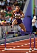 19 July 2022; Sydney McLaughlin of United States competing in the Women's 400m Hurdles heats during day five of the World Athletics Championships at Hayward Field in Eugene, Oregon, USA. Photo by Sam Barnes/Sportsfile