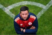 20 July 2022; Manager Tim Clancy poses for a portrait after a St Patrick's Athletic media conference at Richmond Park in Dublin. Photo by Piaras Ó Mídheach/Sportsfile