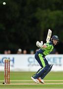 20 July 2022; Curtis Campher of Ireland during the Men's T20 International match between Ireland and New Zealand at Stormont in Belfast. Photo by Seb Daly/Sportsfile