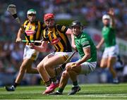 17 July 2022; Darragh O'Donovan of Limerick in action against Adrian Mullen of Kilkenny during the GAA Hurling All-Ireland Senior Championship Final match between Kilkenny and Limerick at Croke Park in Dublin. Photo by Piaras Ó Mídheach/Sportsfile