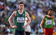 20 July 2022; Mark English of Ireland before the Men's 800m heats during day six of the World Athletics Championships at Hayward Field in Eugene, Oregon, USA. Photo by Sam Barnes/Sportsfile