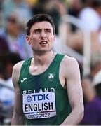 20 July 2022; Mark English of Ireland after finishing fourth in the Men's 800m heats during day six of the World Athletics Championships at Hayward Field in Eugene, Oregon, USA. Photo by Sam Barnes/Sportsfile