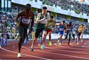 20 July 2022; Mark English of Ireland, second from left, competes in the Men's 800m heats during day six of the World Athletics Championships at Hayward Field in Eugene, Oregon, USA. Photo by Sam Barnes/Sportsfile