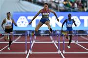 20 July 2022; Sydney McLaughlin of United States on her way to winning her Women's 400m Hurdles Semi-final during day six of the World Athletics Championships at Hayward Field in Eugene, Oregon, USA. Photo by Sam Barnes/Sportsfile