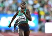 20 July 2022; Rhasidat Adeleke of Ireland competes in the Women's 400m Semi-final during day six of the World Athletics Championships at Hayward Field in Eugene, Oregon, USA. Photo by Sam Barnes/Sportsfile