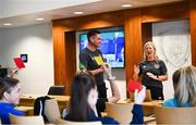 21 July 2022; FAI Refree Programme Co-Ordinator Rob Hennessy and Paula Brady, National Referees Committee during the #NoRefNoGame training programme at the FAI headquarters in Abbotstown, Dublin. Photo by David Fitzgerald/Sportsfile