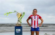 21 July 2022; Jesse Mendez of Treaty United at Coney Island in Sligo for the announcement the SSE Airtricity Women’s National League will once again light up free-to-air television when the TG4 cameras return for 10 live games. Photo by Stephen McCarthy/Sportsfile