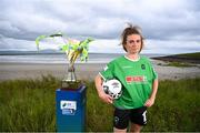 21 July 2022; Dearbhaile Beirne of Peamount United at Coney Island in Sligo for the announcement the SSE Airtricity Women’s National League will once again light up free-to-air television when the TG4 cameras return for 10 live games. Photo by Stephen McCarthy/Sportsfile