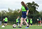 21 July 2022; Participant Sarah Blake during the Football For All Summer Soccer School at St Patrick's Boys AFC in Carlow. Photo by Seb Daly/Sportsfile