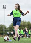 21 July 2022; Participant Sarah Blake during the Football For All Summer Soccer School at St Patrick's Boys AFC in Carlow. Photo by Seb Daly/Sportsfile