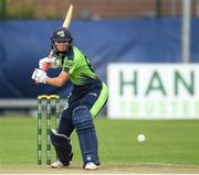 21 July 2022; Gaby Lewis of Ireland batting during the Women's T20 International match between Ireland and Australia at Bready Cricket Club in Bready, Tyrone. Photo by George Tewkesbury/Sportsfile