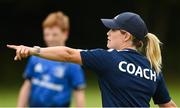 21 July 2022; Coach Ailsa Hughes during the Bank of Ireland Leinster Rugby School of Excellence at The King's Hospital School in Dublin. Photo by Harry Murphy/Sportsfile