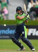 21 July 2022; Arlene Kelly of Ireland batting during the Women's T20 International match between Ireland and Australia at Bready Cricket Club in Bready, Tyrone. Photo by George Tewkesbury/Sportsfile