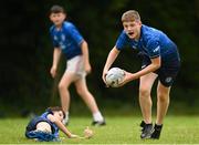 21 July 2022; David Ginnelly, right, during the Bank of Ireland Leinster Rugby School of Excellence at The King's Hospital School in Dublin. Photo by Harry Murphy/Sportsfile