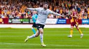 21 July 2022; Aidan Keena of Sligo Rovers celebrates after scoring his side's first goal during the UEFA Europa Conference League 2022/23 Second Qualifying Round First Leg match between Motherwell and Sligo Rovers at Fir Park in Motherwell, Scotland. Photo by Roddy Scott/Sportsfile