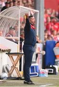 21 July 2022; St Patrick's Athletic manager Tim Clancy during the UEFA Europa Conference League 2022/23 Second Qualifying Round First Leg match between St Patrick's Athletic and NS Mura at Richmond Park in Dublin. Photo by Stephen McCarthy/Sportsfile