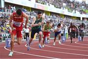 21 July 2022; Mark English of Ireland, second from left, during the Men's 800m semi-final during day seven of the World Athletics Championships at Hayward Field in Eugene, Oregon, USA. Photo by Sam Barnes/Sportsfile