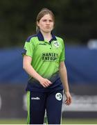 21 July 2022; Georgina Dempsey of Ireland during the Women's T20 International match between Ireland and Australia at Bready Cricket Club in Bready, Tyrone. Photo by George Tewkesbury/Sportsfile