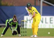 21 July 2022; Tahlia McGrath of Australia during the Women's T20 International match between Ireland and Australia at Bready Cricket Club in Bready, Tyrone. Photo by George Tewkesbury/Sportsfile
