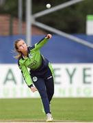 21 July 2022; Leah Paul of Ireland during the Women's T20 International match between Ireland and Australia at Bready Cricket Club in Bready, Tyrone. Photo by George Tewkesbury/Sportsfile