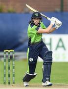 21 July 2022; Rebecca Stokell of Ireland during the Women's T20 International match between Ireland and Australia at Bready Cricket Club in Bready, Tyrone. Photo by George Tewkesbury/Sportsfile