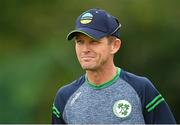 22 July 2022; Ireland head coach Heinrich Malan before the Men's T20 International match between Ireland and New Zealand at Stormont in Belfast. Photo by Ramsey Cardy/Sportsfile